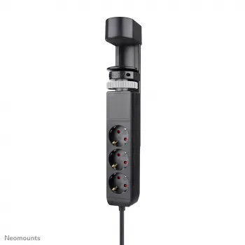 Neomounts DS22-840BL6 Πρίζα γραφείου με σφιγκτήρα και θύρες USB-C και USB-A – ταχεία φόρτιση