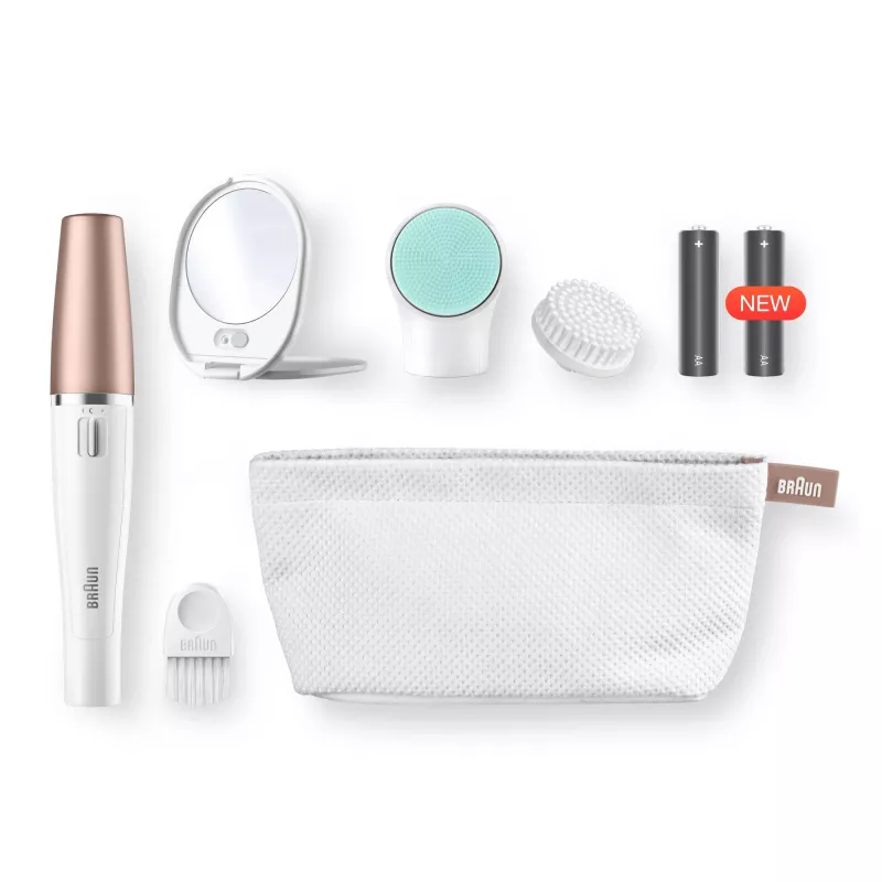 Αποτριχωτική συσκευή προσώπου Braun FaceSpa 851V χρυσό λευκό