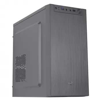 Aerocool CS108BKV1 Συμπαγές κουτί υπολογιστή Micro ATX Αλουμίνιο βουρτσισμένο Ανεμιστήρας 80 mm Μαύρο