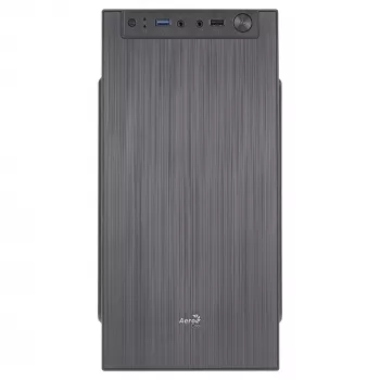 Aerocool CS108BKV1 Συμπαγές κουτί υπολογιστή Micro ATX Αλουμίνιο βουρτσισμένο Ανεμιστήρας 80 mm Μαύρο