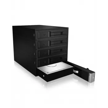 ICY BOX - IB-565SSK - Backplane, 5x SATA 3,5 HDD για 3x 5,25 θήκη, Hot Swap, χωρίς φορέα - μαύρο