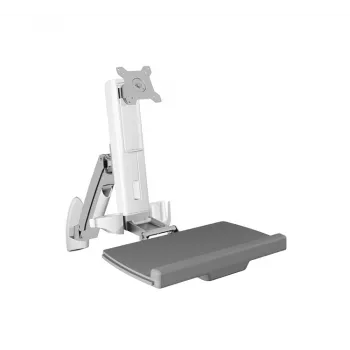 ICY BOX IB-MS600-W 61 cm (24 ίντσες) Βάση τοίχου Γκρι, Ασημί, Λευκό