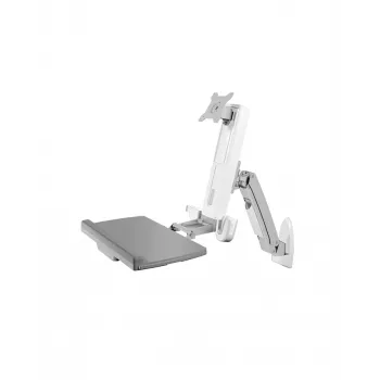 ICY BOX IB-MS600-W 61 cm (24 ίντσες) Βάση τοίχου Γκρι, Ασημί, Λευκό