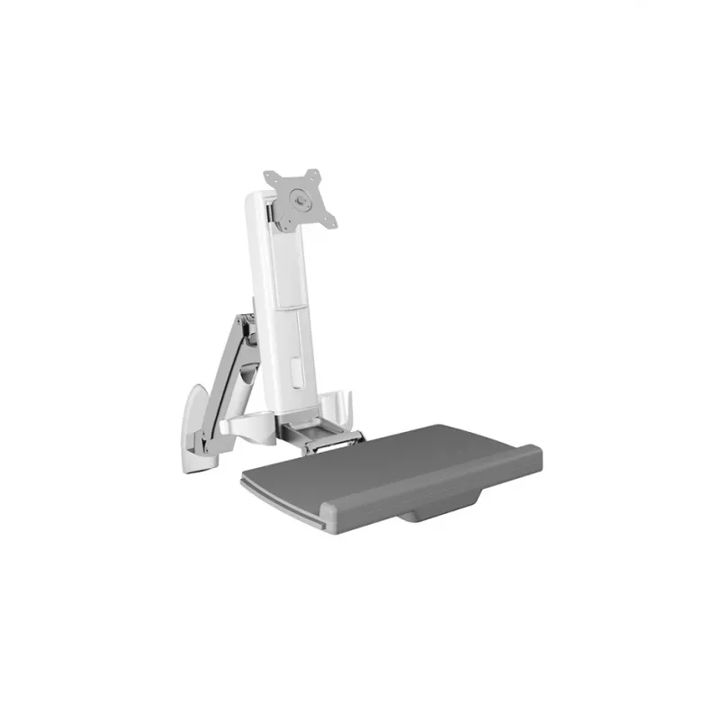 ICY BOX IB-MS600-W 61 cm (24 ίντσες) Βάση τοίχου Γκρι, Ασημί, Λευκό