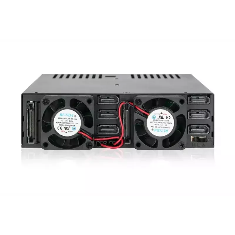 Disk Array Icy Dock MB326SP-B 0 TB Rack 1U Μαύρο