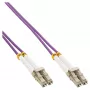 Καλώδιο οπτικών ινών duplex LC/LC InLine 88542P 50/125µm OM4 2m