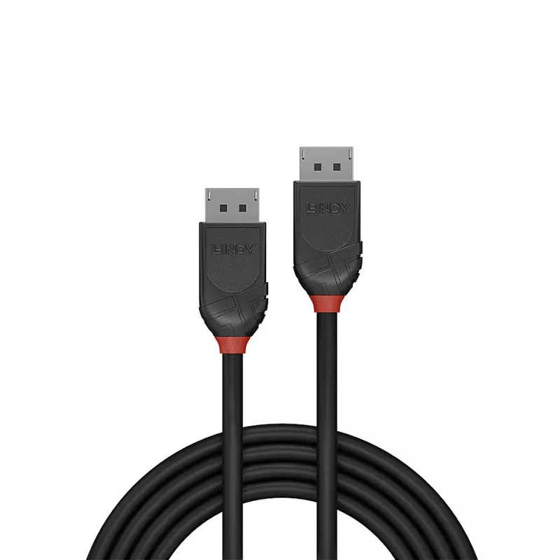 Καλώδιο Lindy 1m DisplayPort 1.2, Black Line