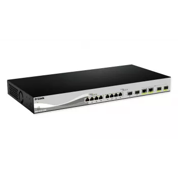 D-Link DXS-1210-12SC/E Διακόπτης δικτύου Managed L2 10G Ethernet (100/1000/10000) 1U Μαύρο, Ασημί