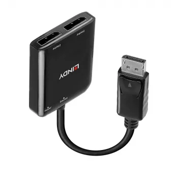 Lindy 38430 Hub διασύνδεσης DisplayPort 21600 Mbit/s Μαύρο
