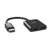 Lindy 38430 Hub διασύνδεσης DisplayPort 21600 Mbit/s Μαύρο