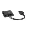 Lindy 38430 Hub διασύνδεσης DisplayPort 21600 Mbit/s Μαύρο