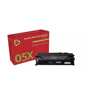 Xerox Everyday 003R99808 ανακατασκευασμένη κασέτα τόνερ συμβατή με HP 05X (CE505X), υψηλής χωρητικότητας, 6500 σελίδες, μαύρο