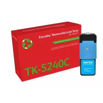 Everyday™ Κυανό ανακατασκευασμένο τόνερ Xerox συμβατό με Kyocera TK-5240C, τυπική χωρητικότητα