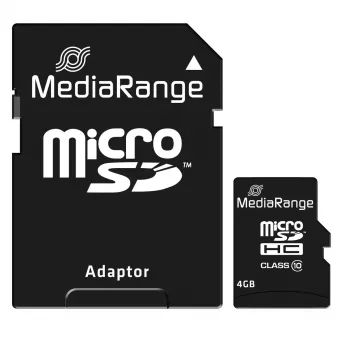 MediaRange 4 GB MicroSDHC Class 10 MR956 κάρτα μνήμης