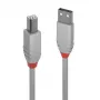 Lindy 1m καλώδιο USB 2.0 Type-A σε B, Anthra Line, γκρι