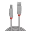 Lindy 1m καλώδιο USB 2.0 Type-A σε B, Anthra Line, γκρι