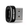 Προσαρμογέας USB 2.0 Low Profile Type-A σε C Lindy 41884