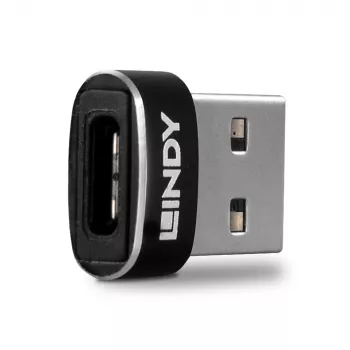 Προσαρμογέας USB 2.0 Low Profile Type-A σε C Lindy 41884