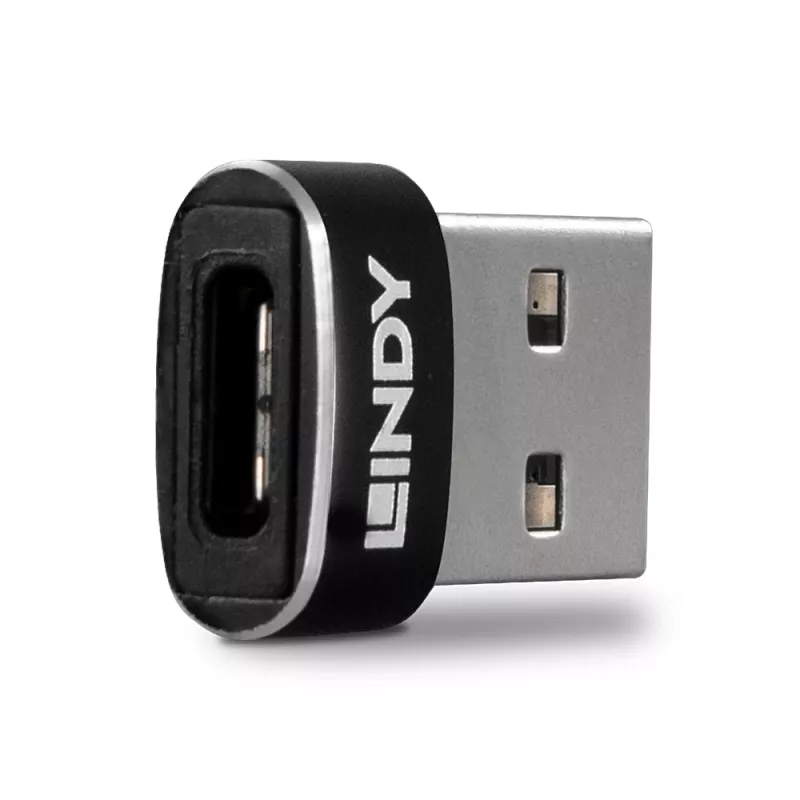 Προσαρμογέας USB 2.0 Low Profile Type-A σε C Lindy 41884