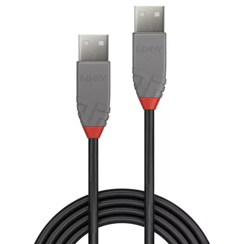 Lindy 2m καλώδιο USB 2.0 Type-A σε A, Anthra Line