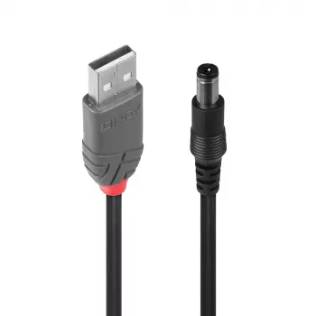 Lindy καλώδιο USB 2.0 Type-A σε 5,5 mm DC, 1,5 m