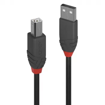 Lindy 0,2 m καλώδιο USB 2.0 Type-A σε B, Anthra Line