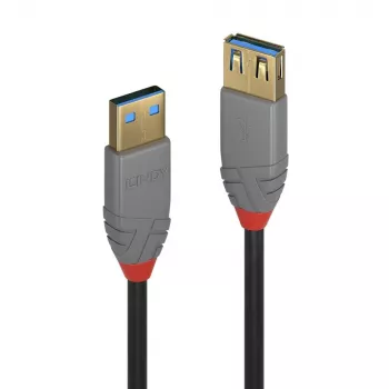Lindy 1m καλώδιο επέκτασης USB 3.2 Type-A, 5Gbit/s, Anthra Line