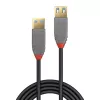 Lindy 1m καλώδιο επέκτασης USB 3.2 Type-A, 5Gbit/s, Anthra Line