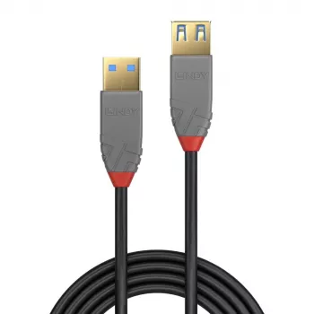 Lindy 1m καλώδιο επέκτασης USB 3.2 Type-A, 5Gbit/s, Anthra Line