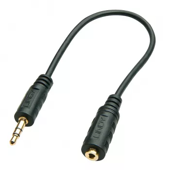 Αντάπτορας ήχου βύσμα 3,5 mm σε υποδοχή 2,5 mm 20 cm μαύρο
