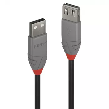Lindy 5m καλώδιο επέκτασης USB 2.0 Type-A, Anthra Line