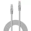 Καλώδιο δικτύου Lindy 2m Cat.5e RJ-45 U/UTP γκρι