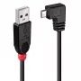 Lindy 2m καλώδιο USB 2.0 – Type-A σε Micro-B, με γωνία 90°