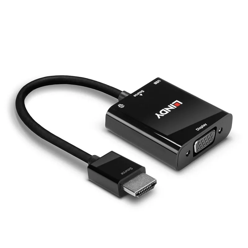 Μετατροπέας HDMI σε VGA και ήχου Lindy 38285