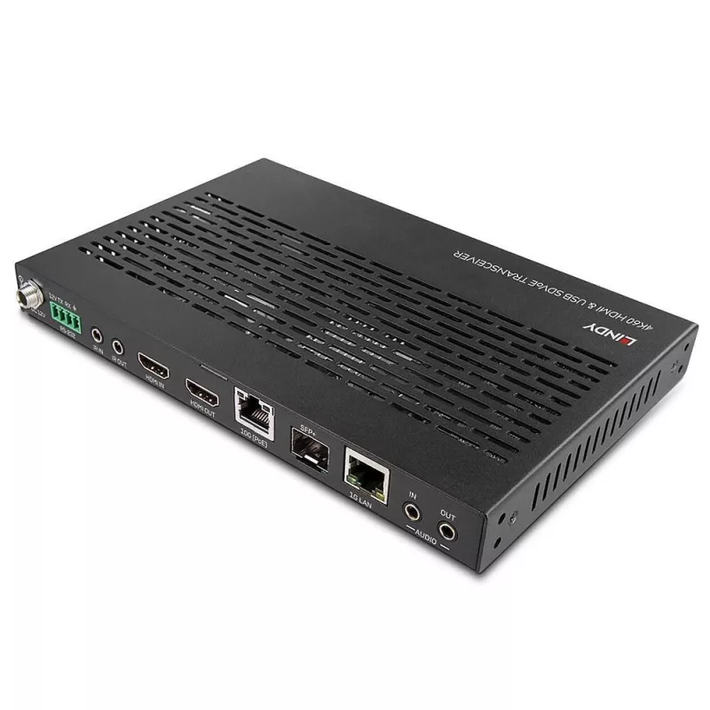 Πομποδέκτης AV Lindy 4K60 HDMI και USB SDVoE