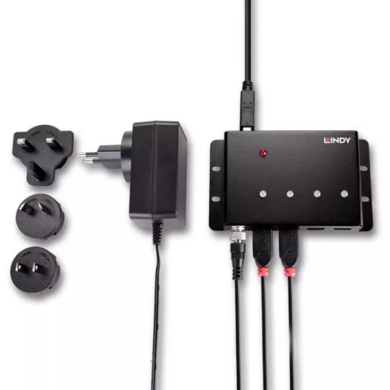 Lindy hub USB 3.0 4 θυρών μεταλλικό