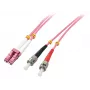 Lindy 46350 καλώδιο InfiniBand/οπτικών ινών 1 m LC ST ροζ