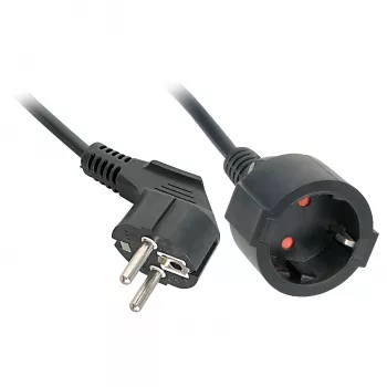 Lindy 30244 προέκταση ρεύματος 3 m 2 έξοδοι AC εσωτερικού χώρου μαύρο