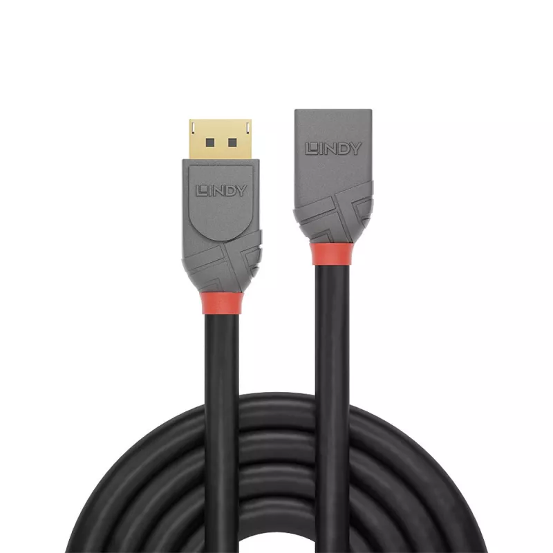 Lindy 3m καλώδιο επέκτασης DisplayPort 1.4, Anthra Line