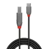 Καλώδιο USB 2.0 Type-C σε B Lindy 36940 0,5m Anthra Line