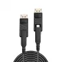 Lindy 20m καλώδιο Fibre Optic Hybrid Mini DisplayPort 1.4 με αφαιρούμενους συνδέσμους DP