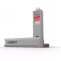 Σετ κλειδιών αποκλεισμού θυρών USB Type-C Lindy, συσκευασία 4 τεμ., ροζ