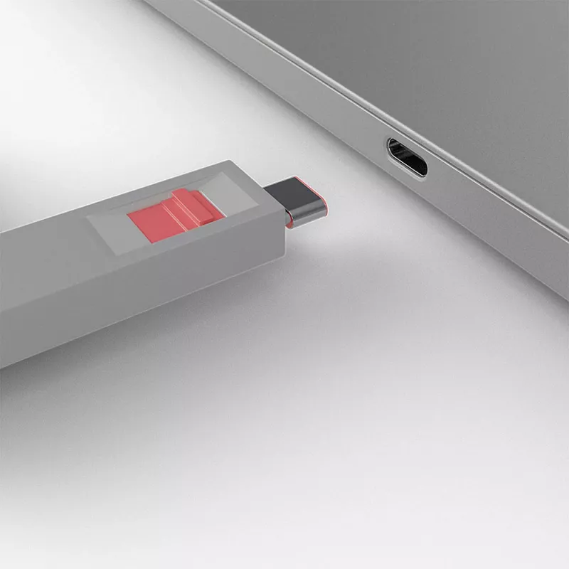 Σετ κλειδιών αποκλεισμού θυρών USB Type-C Lindy, συσκευασία 4 τεμ., ροζ