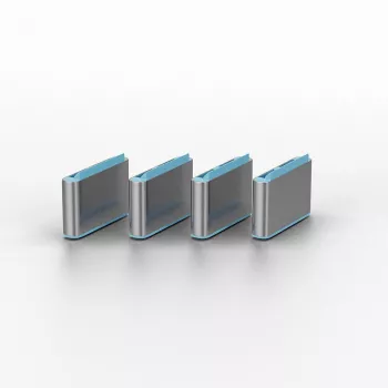 Αποκλεισμός θυρών Lindy USB Type-C Port Blocker Key συσκευασία 4 τεμ. μπλε