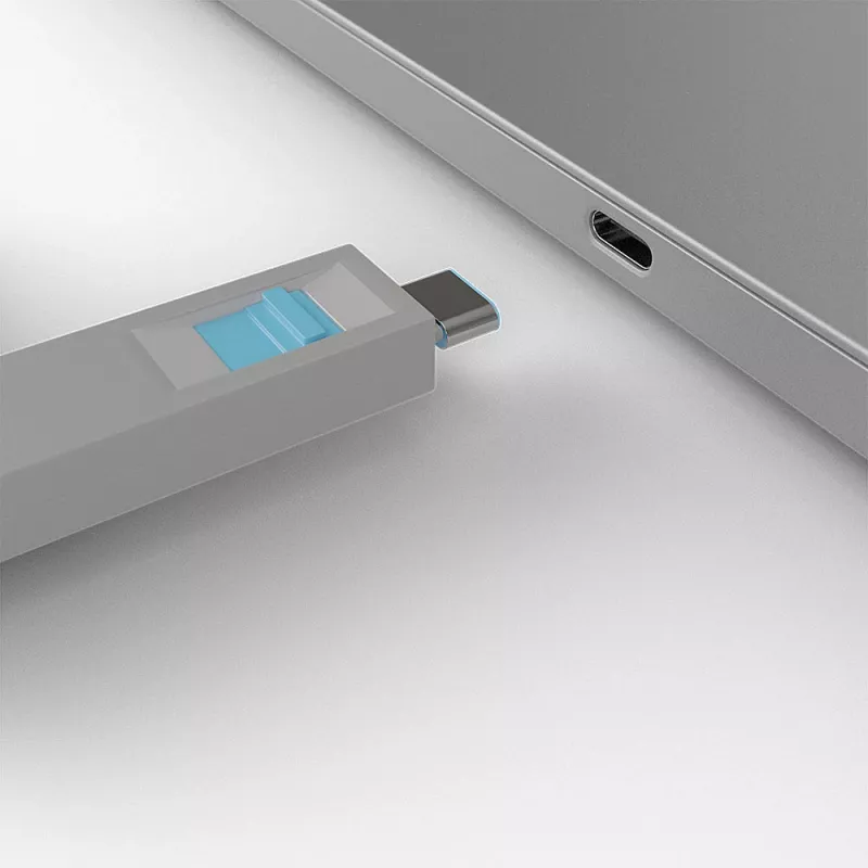 Αποκλεισμός θυρών Lindy USB Type-C Port Blocker Key συσκευασία 4 τεμ. μπλε