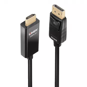 Lindy 1m ενεργό καλώδιο DisplayPort σε HDMI με HDR
