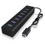 ICY BOX IB-HUB1700-C3 USB 3.2 Gen 1 (3.1 Gen 1) Type-C 5000 Mbit/s μαύρο
