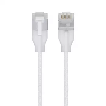Καλώδιο δικτύου Ubiquiti UACC-Cable-Patch-EL-C6A-2M-W RJ-45 Cat6a 2m Διαφανές λευκό