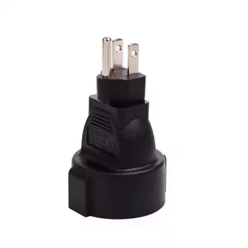 Microconnect PETRAVEL3 προσαρμογέας βύσματος τροφοδοσίας Type B Type F μαύρο