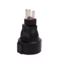 Microconnect PETRAVEL3 προσαρμογέας βύσματος τροφοδοσίας Type B Type F μαύρο